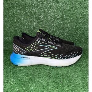 Brooks Glycerin 20 Mens Size 9 D Black Blue Athletic Running Shoes Sneakers